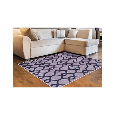 Tapete Macio Geométrico Dublin-35 Taupe 2,00 x 3,00