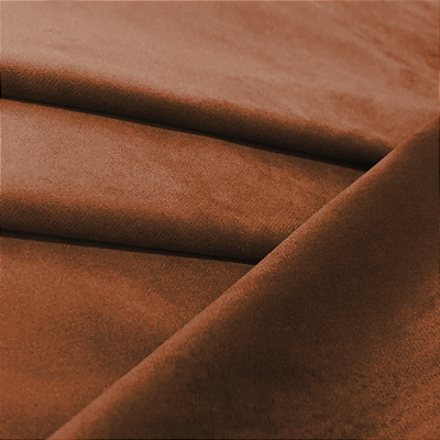 Tecido Veludo UltraConfort Liso Terracota