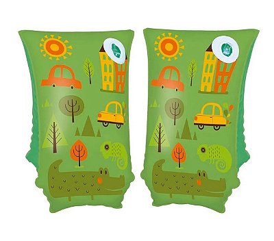 Boia de Braço Infantil Com Estampas 30x15 cm - Verde