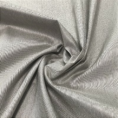 Tecido Blecaute Blackout Jupiter Prata 100% Estilo Linho 2,80 metros de largura.
