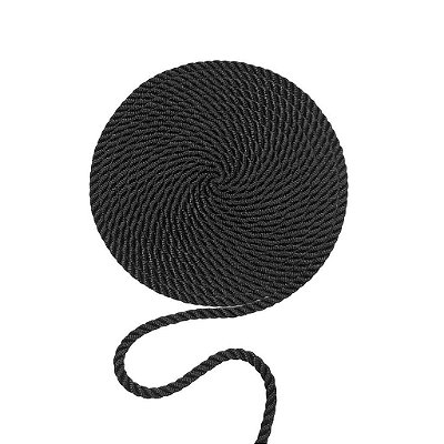 Corda Torcida Náutica Uv Para Moveis Externos 8mm Preta