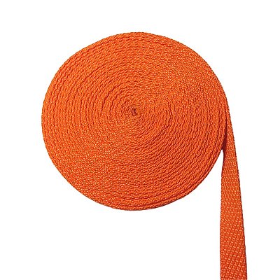 Corda Fita Tricô Náutica Uv Para Moveis Externos 20mm Laranja