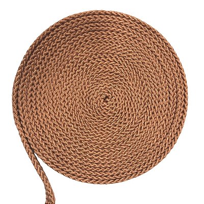 Corda Chata Náutica Uv Para Moveis Externos 22mm Dourada