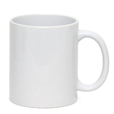 Caneca Porcelana Branca Sublimação  AA+ 325ML Promocional