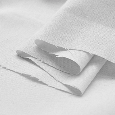 Tecido Lona 100% Algodão Branco 205 gr/m²