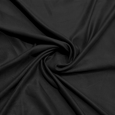 Tecido Suede Camurça Liso Preto