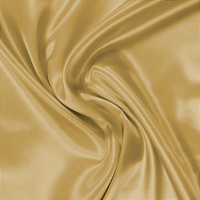 Tecido Cetim Charmousse Liso Dourado