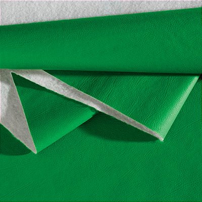 Tecido Corino Verde Bandeira - Valor de venda em atacado Rolos com 50 Metros