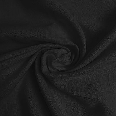 Tecido Oxford Linho Slub Preto 3,00 Metros de Largura