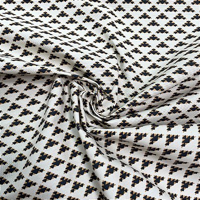 Tecido Acquablock Karsten Triangulos Bege Acqua 100