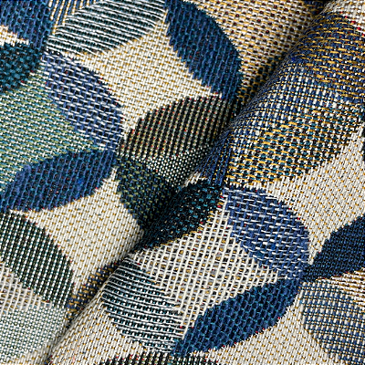Tecido Jacquard Milão 2 Geométrico Azul Bergamo