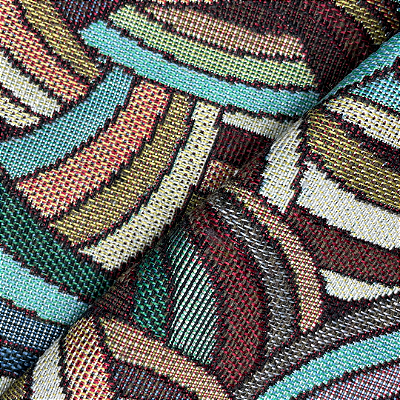 Tecido Jacquard Milão 1 Novilho Marrom Bergamo