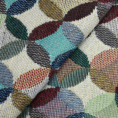 Tecido Jacquard Milão 2 Geométrico Marrom Bergamo