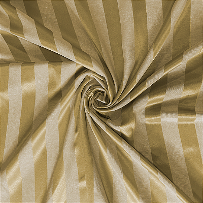 Tecido Jacquard Listrado Dourado Festiva 10