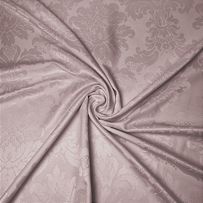Tecido Jacquard Medalhão Rosê Festiva 11