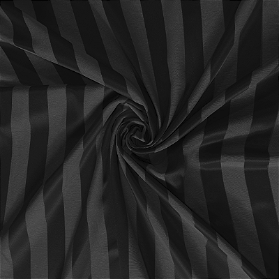 Tecido Jacquard Listrado Preto Festiva 36