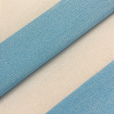 Tecido Jacquard Listrado Azul Bebe e Branco Festiva 60