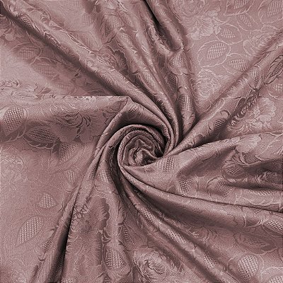 Tecido Jacquard Medalhão Córdoba Adamascado Rose