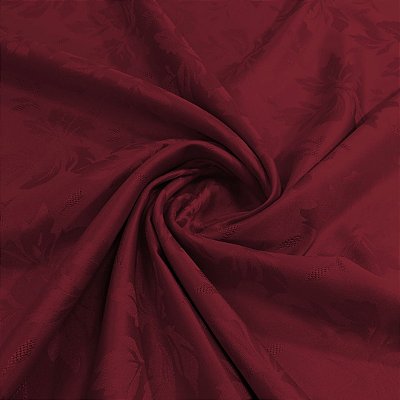 Tecido Jacquard Medalhão Viena Adamascado Bordo