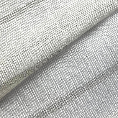 Tecido Linho Basic Stripe 101-03 Branco e Cinza Topazio 53