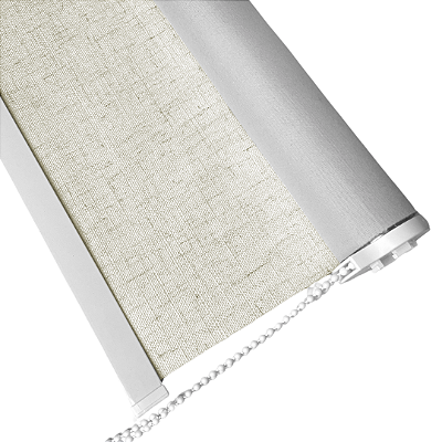 Cortina Persiana de Rolo BlackOut 100% Linho Palha 1,00x1,20 Metros