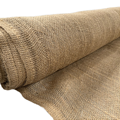 Tela de Juta Natural para Decoração Artesanato Aberta 1 Metro