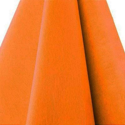 Tecido TNT Rolo Enfestado Laranja liso  40gr -  25 Metros 1,40 Larg  - *Enviado dobrado em rolo de 70cm*
