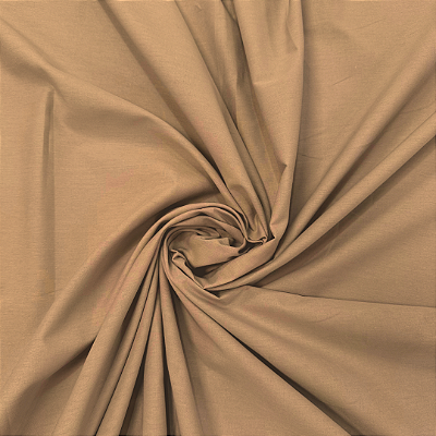Tecido Tricoline Capuccino Liso 100% Algodão com 1,50 metros de largura