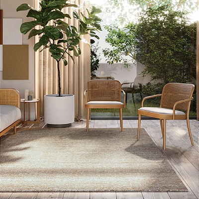 Tapete de Juta Fibra Natural Star Satay 2,00x2,50 Mts Prata