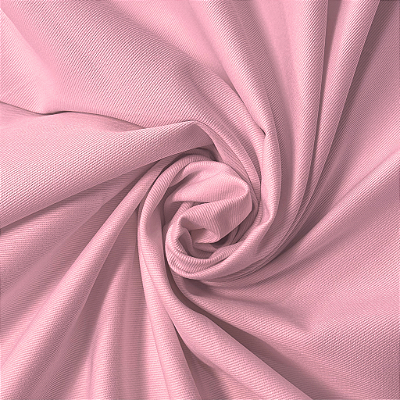 Tecido Sarja Peletizada 100% Algodão Delfi Rosa Bebe