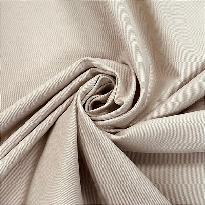 Tecido Sarja Peletizada 100% Algodão Delfi Bege Claro