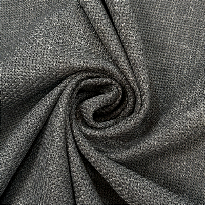 Tecido Linho Rústico Lincoln 100% Poliéster  Para Sofá Decoração Niquel