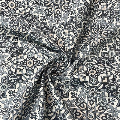 Tecido Karsten Acquablock Interno Antimancha Mandala Azul Marble 08