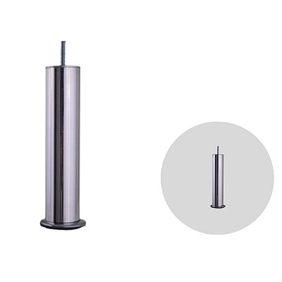 Pe para sofá de alumínio tubular com 20 cm de altura - AL71