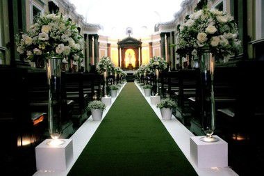 Passadeira Carpete 2m Largura Verde Para Casamento, Festas 10 Metros de comprimento