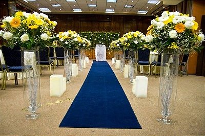 Passadeira Tapete Marinho Para Casamento, Festas 20 Metros de comprimento