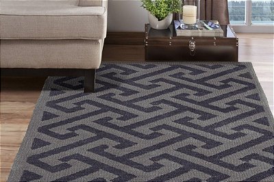 Tapete De Sala Granada Des 5a - Cinza - 2,00 X 1,50.