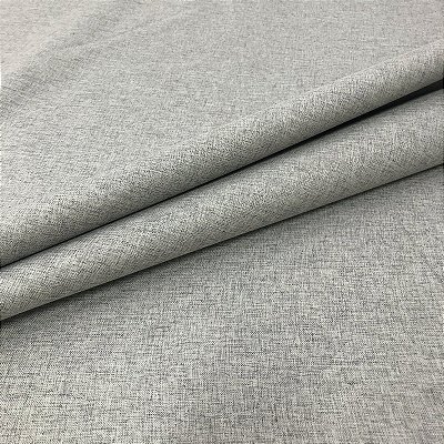 Tecido Blecaute Linho Rustico Cinza Veda 100% Linen Look 2,80 de largura - 1Metro