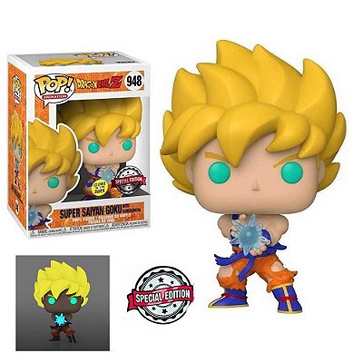 [ESTOQUE] POP FUNKO 948 GOKU SUPER SAIYAN KAMEHAMEHA DRAGON BALL SPECI