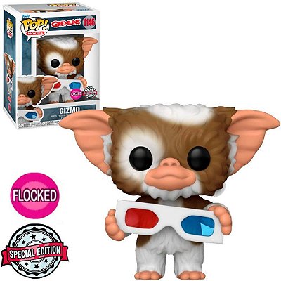 [ESTOQUE] FUNKO POP GREMLINS GIZMO 1146 FLOCKED EXCLUSIVO