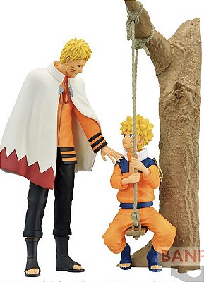 [RESERVA] NARUTO - UZUMAKI NARUTO HOKAGE E CRIANÇA - 20TH ANNIVERSARY - KIT 2 PEÇAS