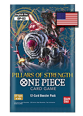 [ESTOQUE] ONE PIECE TCG BOOSTER UNITARIO - PILLARS OF STRENGHT (OP 03) (VERSAO AMERICANA)