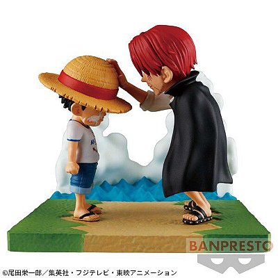 [ESTOQUE] ONE PIECE - AKAGAMI NO SHANKS - MONKEY D. LUFFY - LOG STORIES - WORLD COLLECTABLE FIGURE - WCF