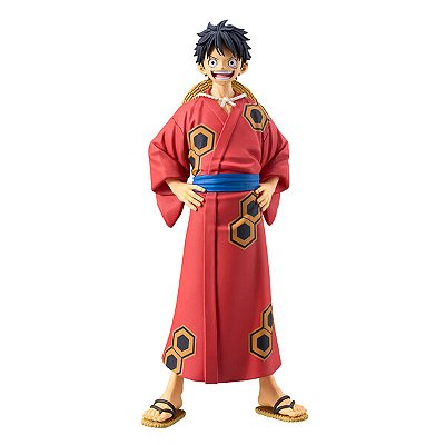 [ESTOQUE] ONE PIECE - MONKEY D. LUFFY - DXF FIGURE - THE GRANDLINE SERIES - WANO COUNTRY - YUKATA VER