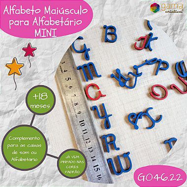 Alfabeto Maiúsculo Caixa Som MINI Brinquedo Aprendendo