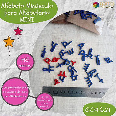 Alfabeto Minúsculo Caixa Som MINI Brinquedo Aprendendo