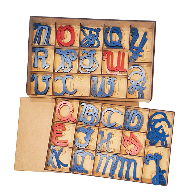 Alfabetário Montessori Maiúsculo Tamanho Grande