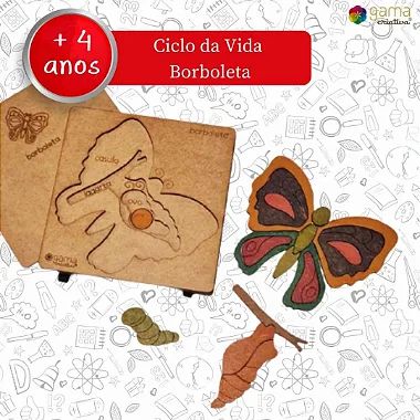 Kit Ciclo Da Vida Borboleta + Cards