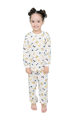 Ref. 10127 Pijama infantil longo em malha