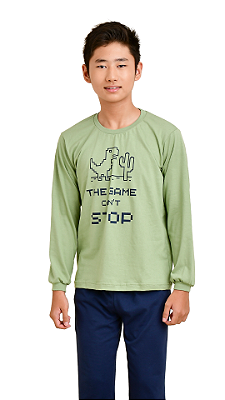 Ref. 1143 Pijama juvenil em malha longo